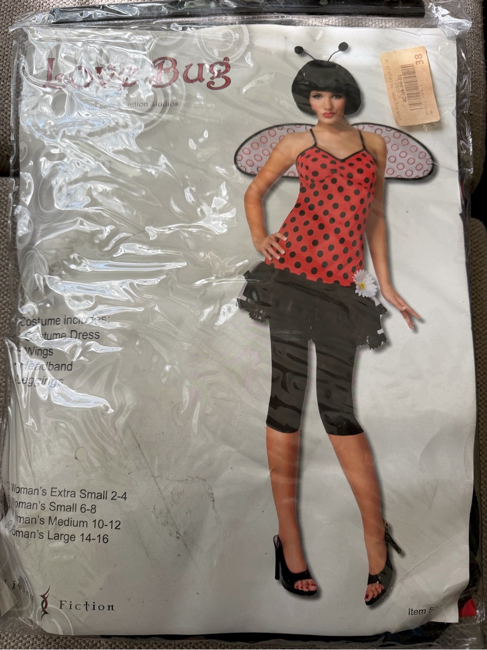 Ladybug Polka Dot Red & Black Costume Skirt Set